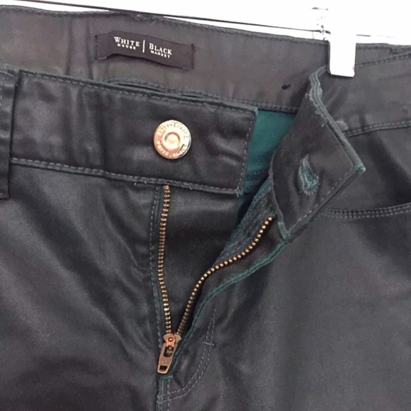 SOLD ELSEWHERE WHBM Coated Skimmer Jeans Green - Picture 5 of 8